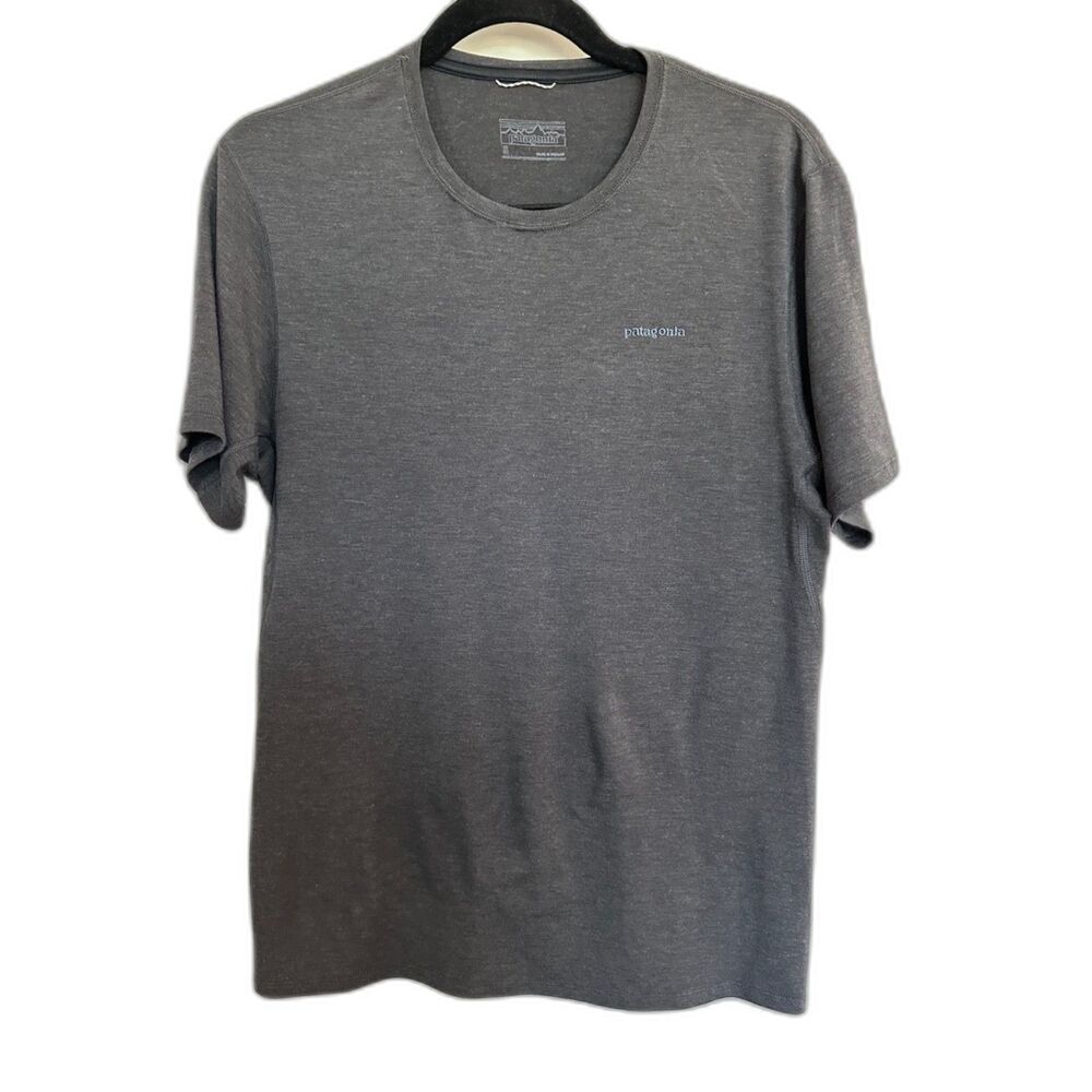 Patagonia Outdoors Charcoal T-Shirt Men's Sz Small